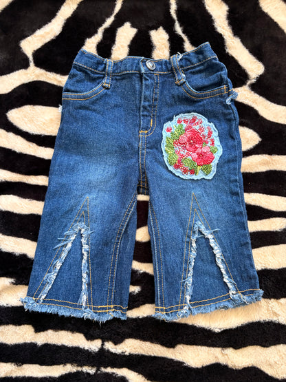 VINTAGE CHILDRENS PLACE DENIM BELLBOTTOM JEANS  - 3M