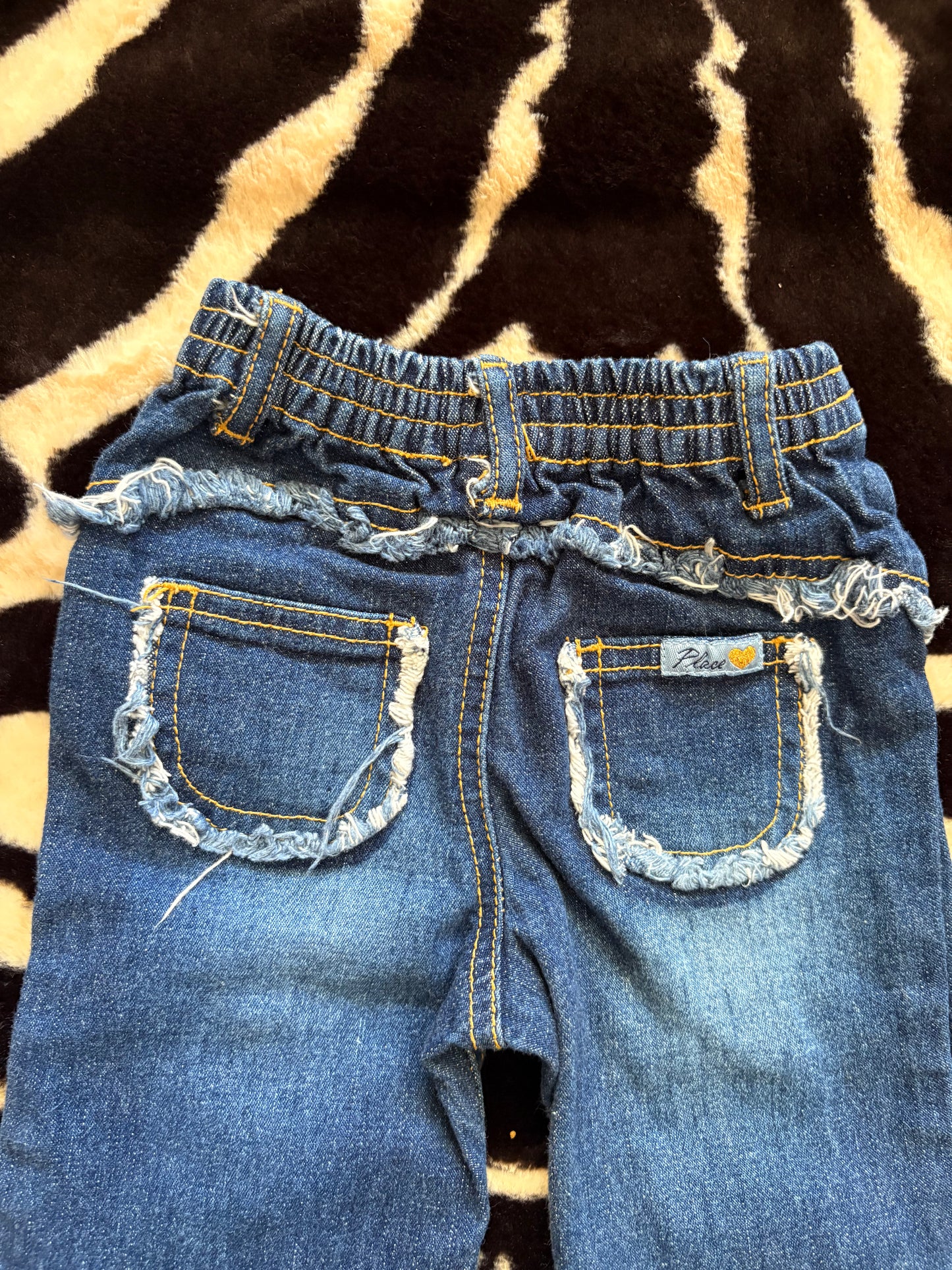 VINTAGE CHILDRENS PLACE DENIM BELLBOTTOM JEANS  - 3M