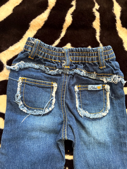 VINTAGE CHILDRENS PLACE DENIM BELLBOTTOM JEANS  - 3M
