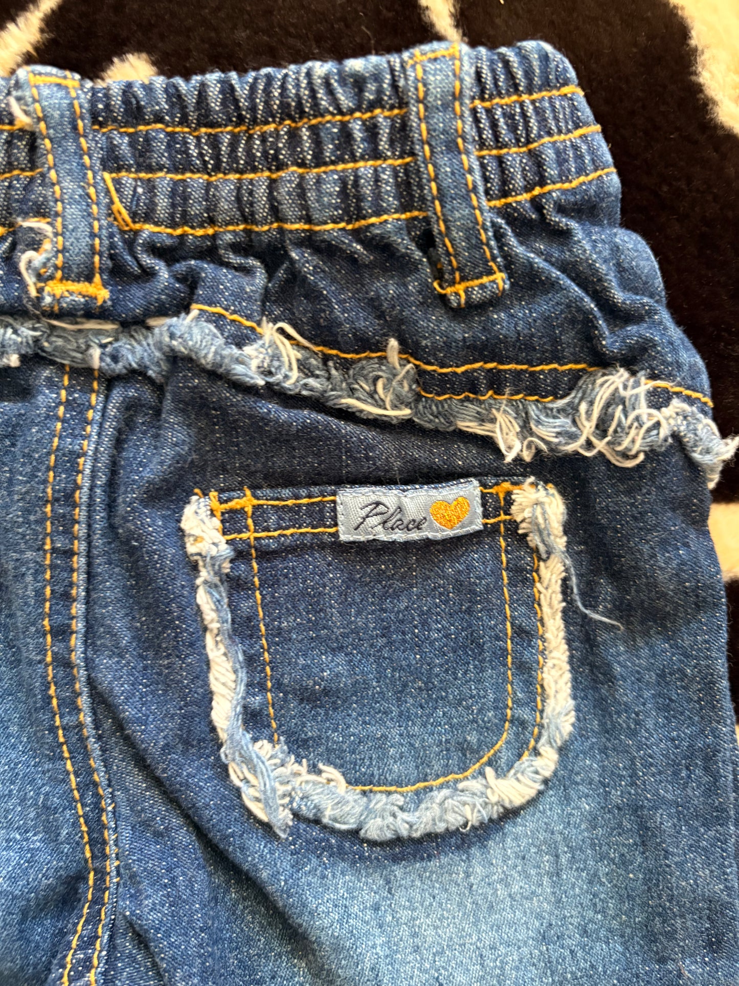VINTAGE CHILDRENS PLACE DENIM BELLBOTTOM JEANS  - 3M