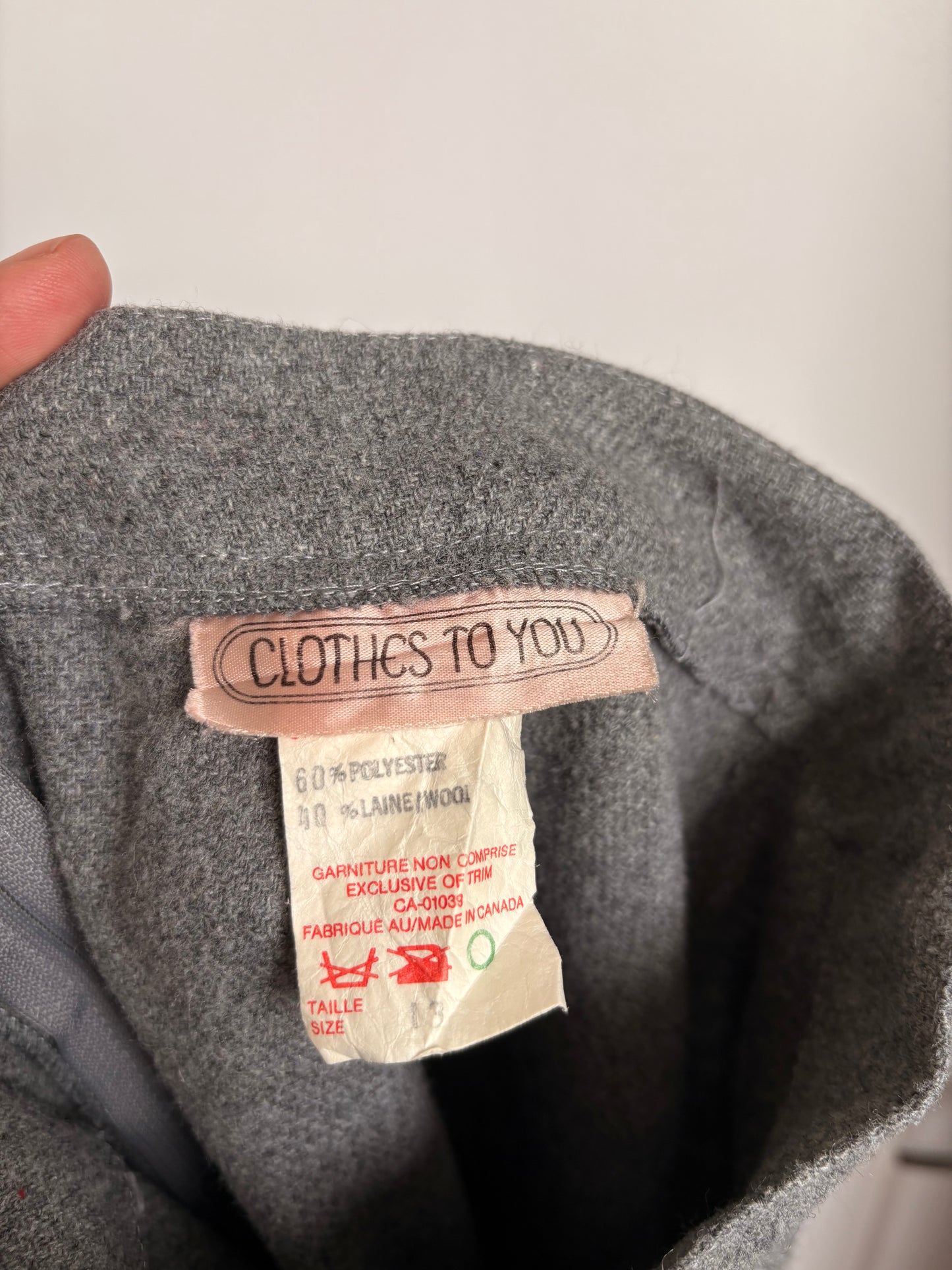 VINTAGE CLOTHES TO YOU GREY PLEATED MIDI SKIRT - 13