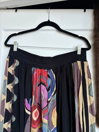 VINTAGE COLOURFUL MIDI SKIRT