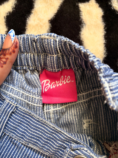 VINTAGE DENIM STRIPES KIDS BARBIE SKIRT  - 4