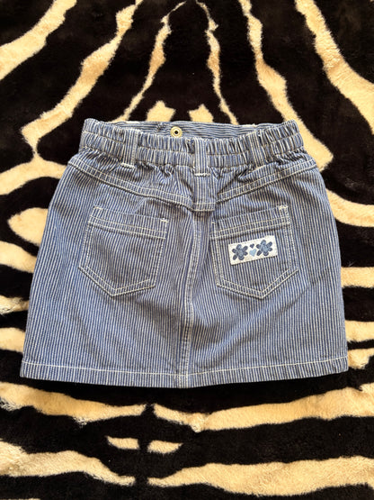 VINTAGE DENIM STRIPES KIDS BARBIE SKIRT  - 4