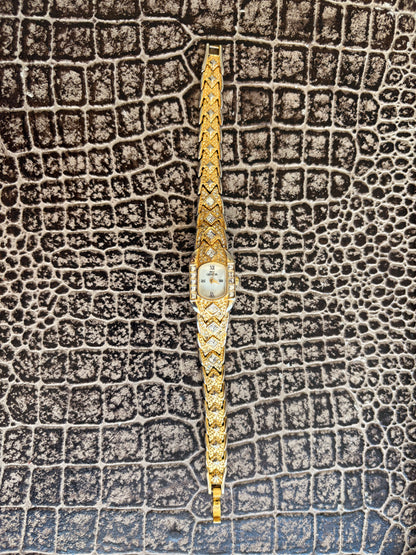 VINTAGE DIAMOND GENEVA WATCH