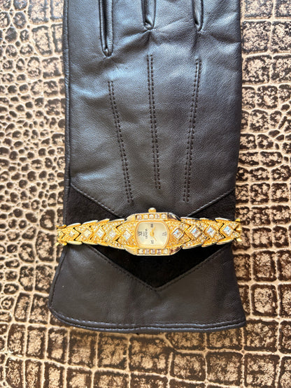 VINTAGE DIAMOND GENEVA WATCH