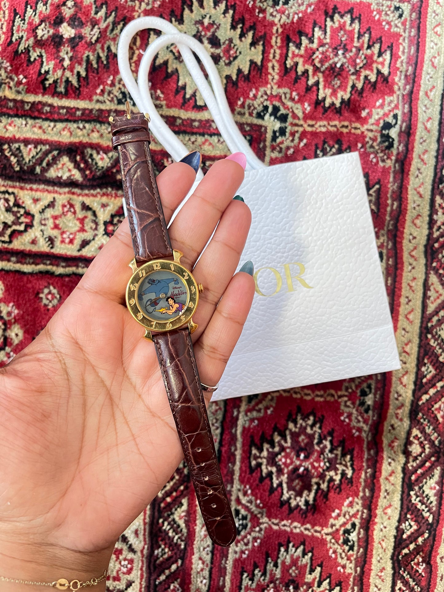 VINTAGE DISNEY'S ALADDIN & GENIE WATCH