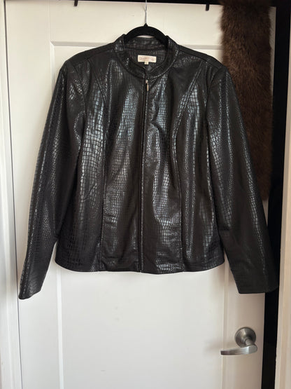 VINTAGE FAUX LEATHER JACKET