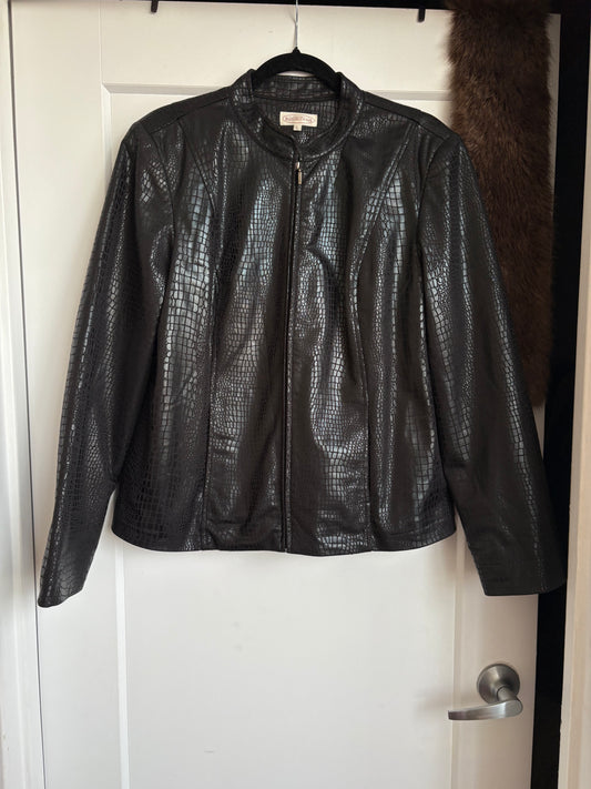 VINTAGE FAUX LEATHER JACKET