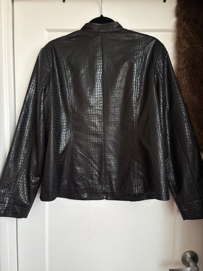 VINTAGE FAUX LEATHER JACKET