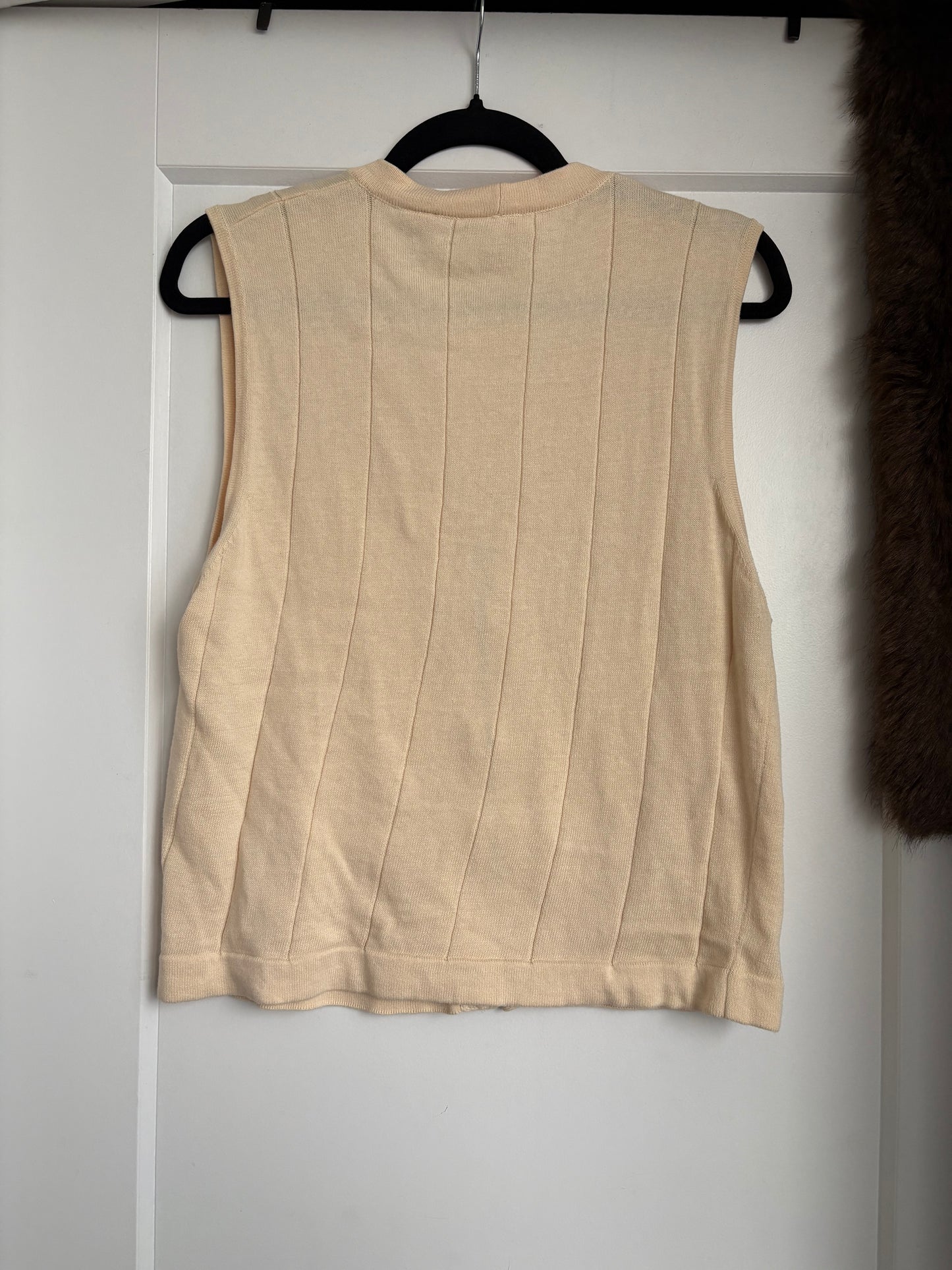 VINTAGE FILAS SWEATER ZIP UP VEST - S