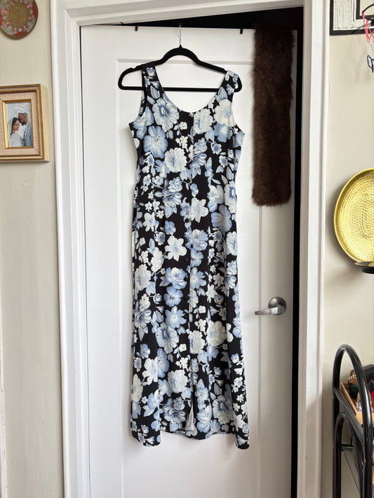 VINTAGE FLORAL BUTTON UP DRESS