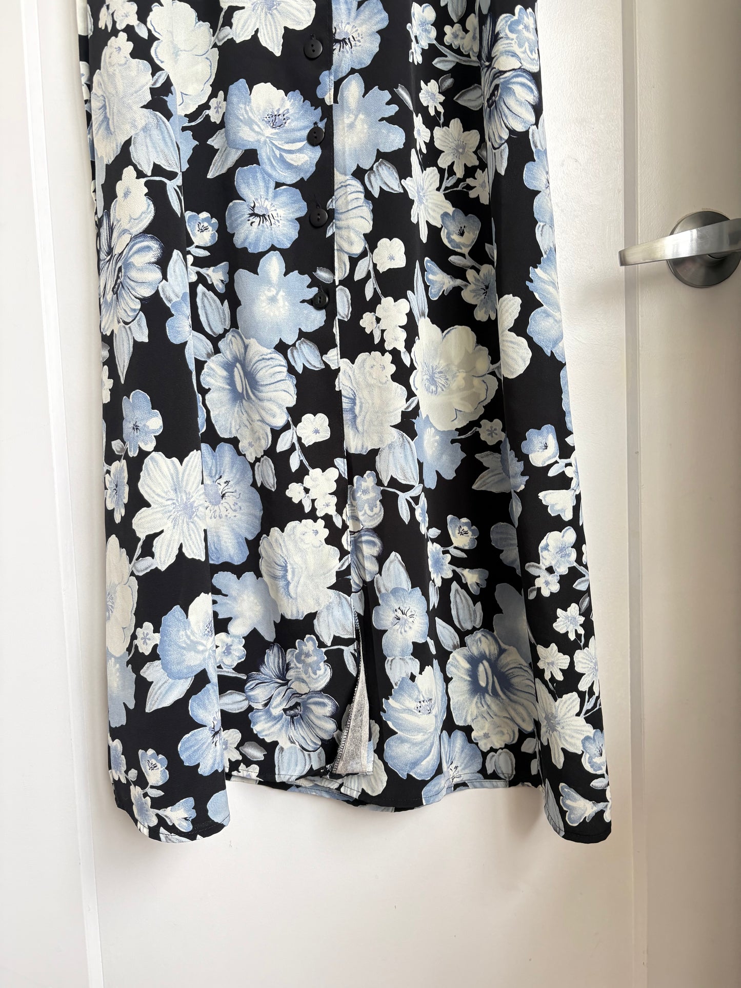 VINTAGE FLORAL BUTTON UP DRESS