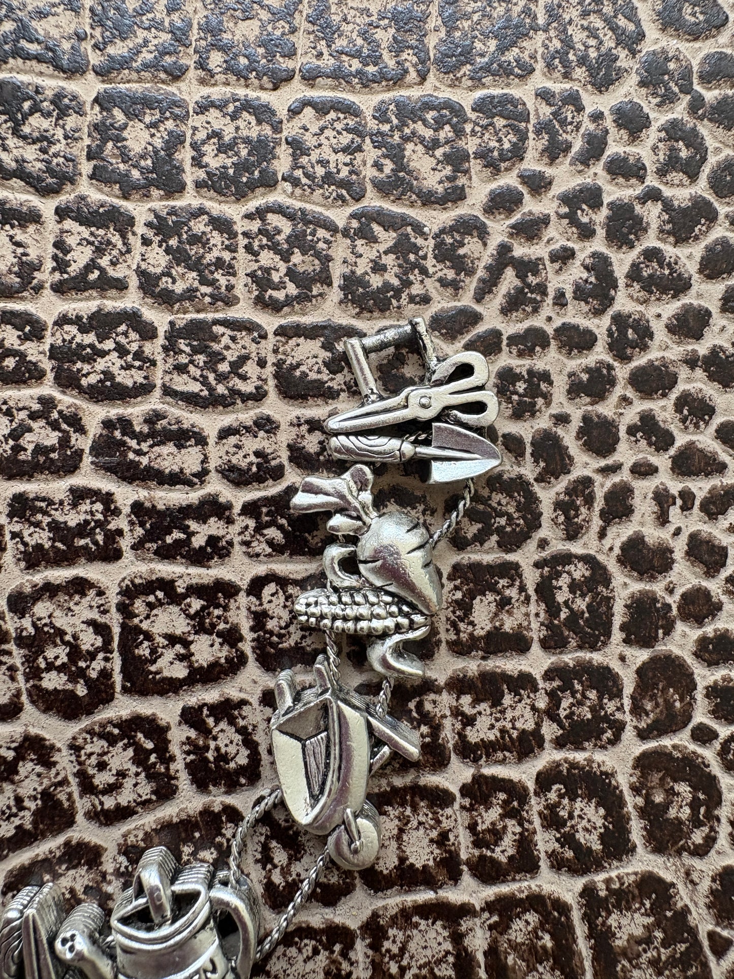 VINTAGE GARDENING CHARM BRACELET