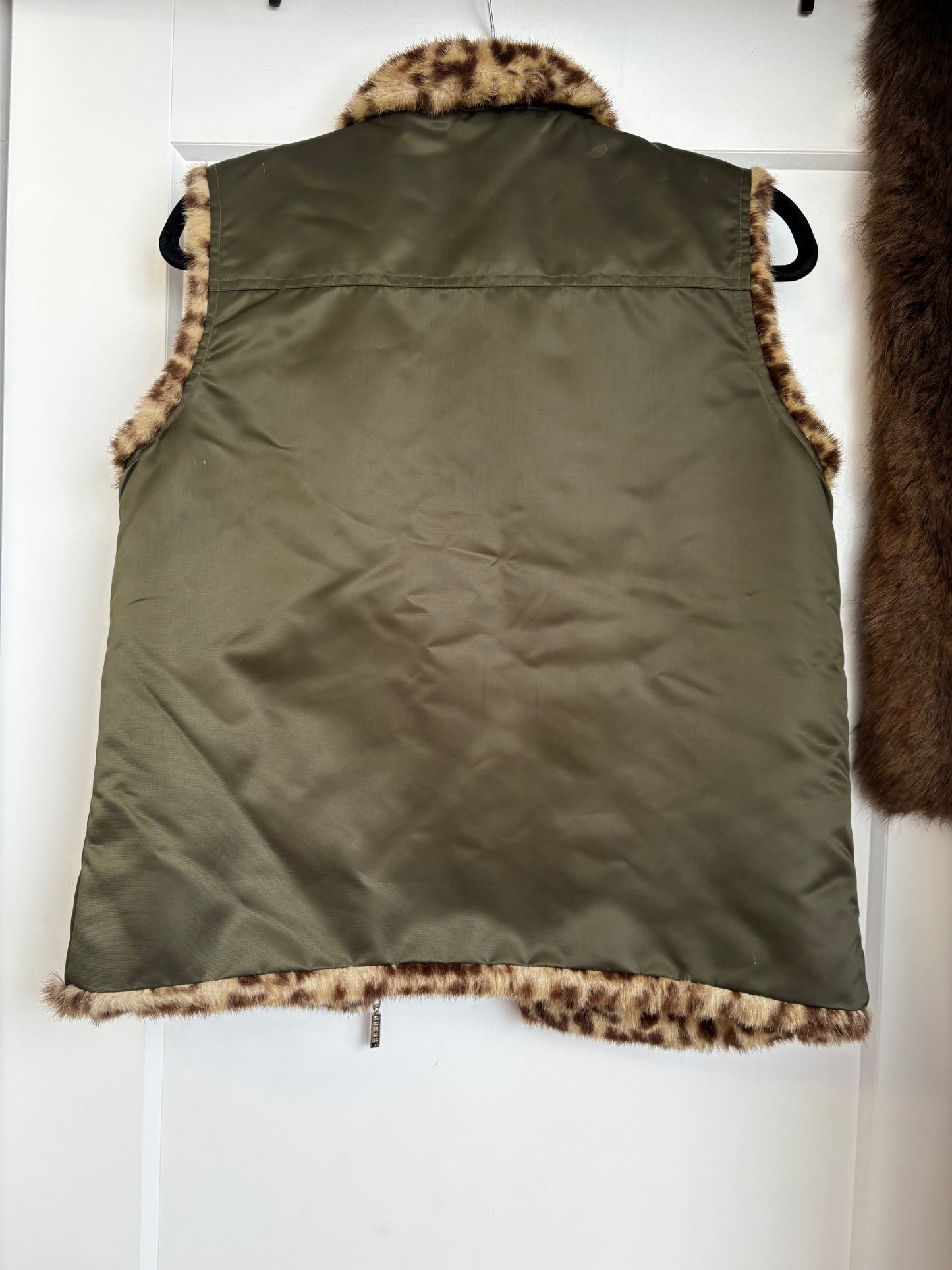 VINTAGE GUESS REVERSIBLE VEST - M