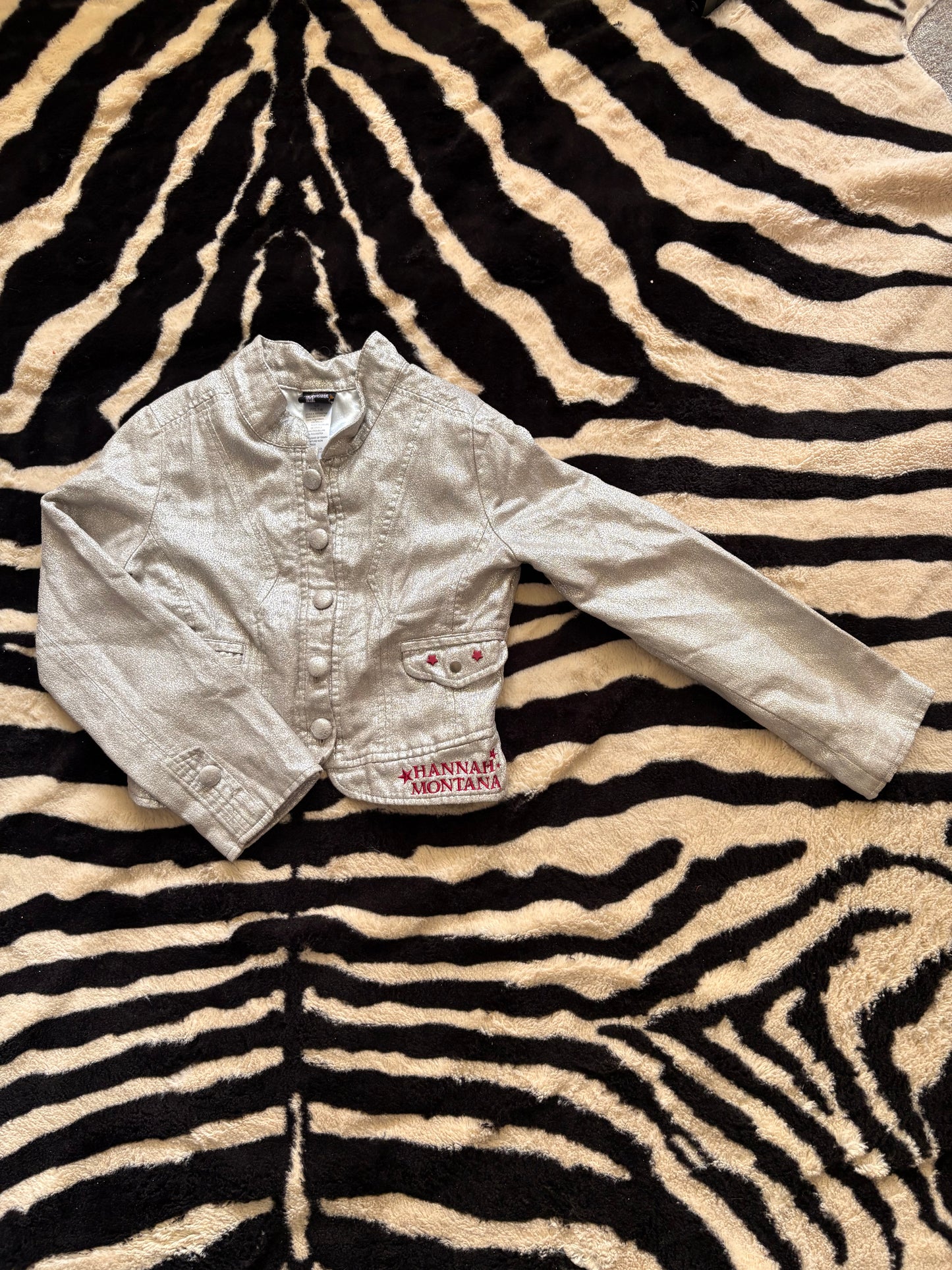 VINTAGE HANNAH MONTANA CROPPED JACKET - S
