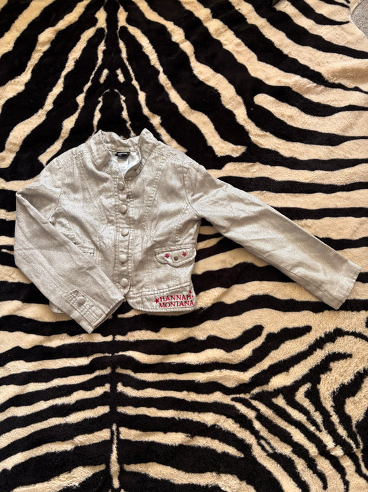 VINTAGE HANNAH MONTANA CROPPED JACKET - S