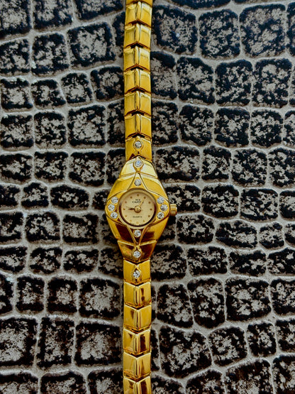 VINTAGE ICE CASTLE WATCH WITH DIAMONDS