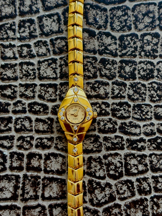 VINTAGE ICE CASTLE WATCH WITH DIAMONDS