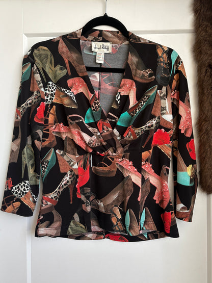 VINTAGE JOSEPH RIBKOFF DESIGNER HEEL TOP
