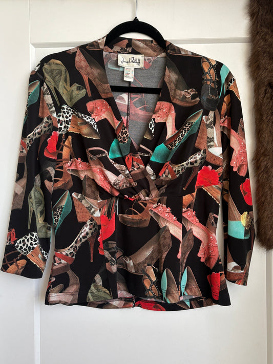 VINTAGE JOSEPH RIBKOFF DESIGNER HEEL TOP