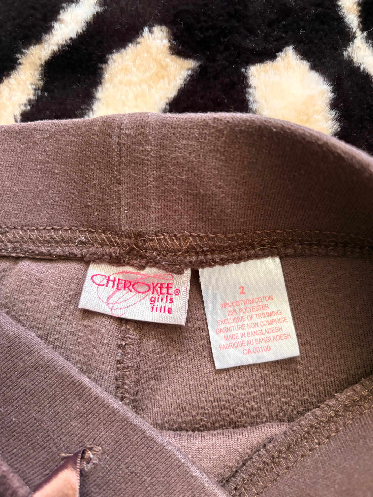 VINTAGE KIDS CHEROKEE VELOUR PANTS  - 2