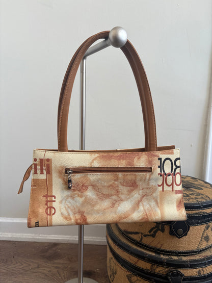 VINTAGE LACE UP SHOULDER BAG