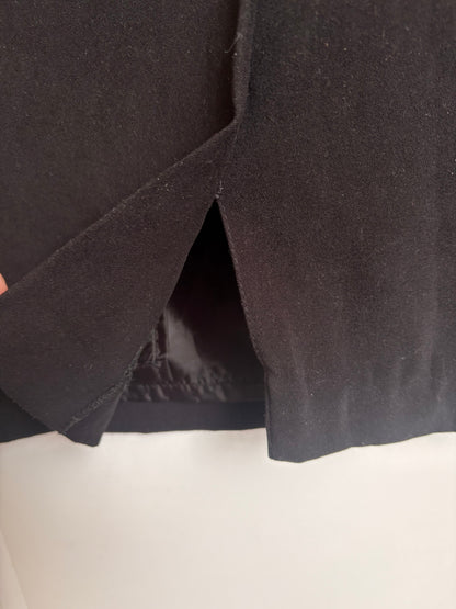 VINTAGE LAURA BLACK SUEDE MAXI SKIRT WITH BELT - 14