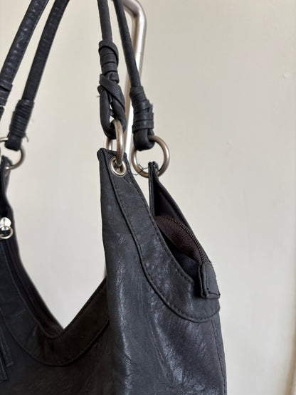 VINTAGE LEATHER BOHO ROXY SHOULDER BAG