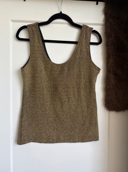 VINTAGE LE CHATEAU GOLD TANK - L