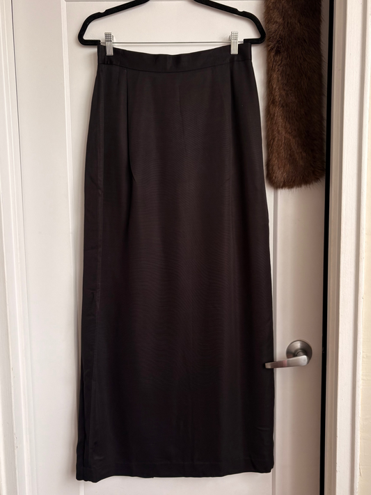 VINTAGE LOUBEN BLACK MAXI SKIRT - S