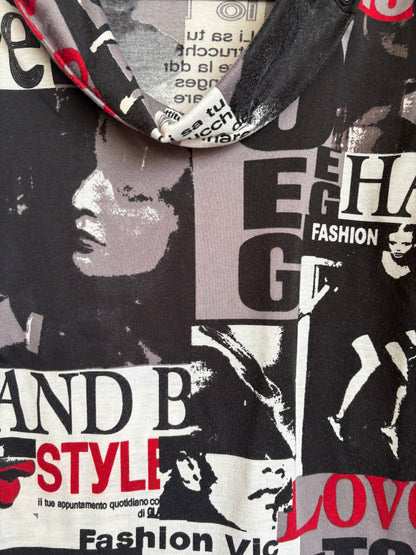 VINTAGE MAGAZINE SWEATER - S