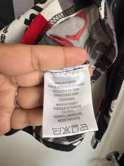 VINTAGE MAGAZINE SWEATER - S