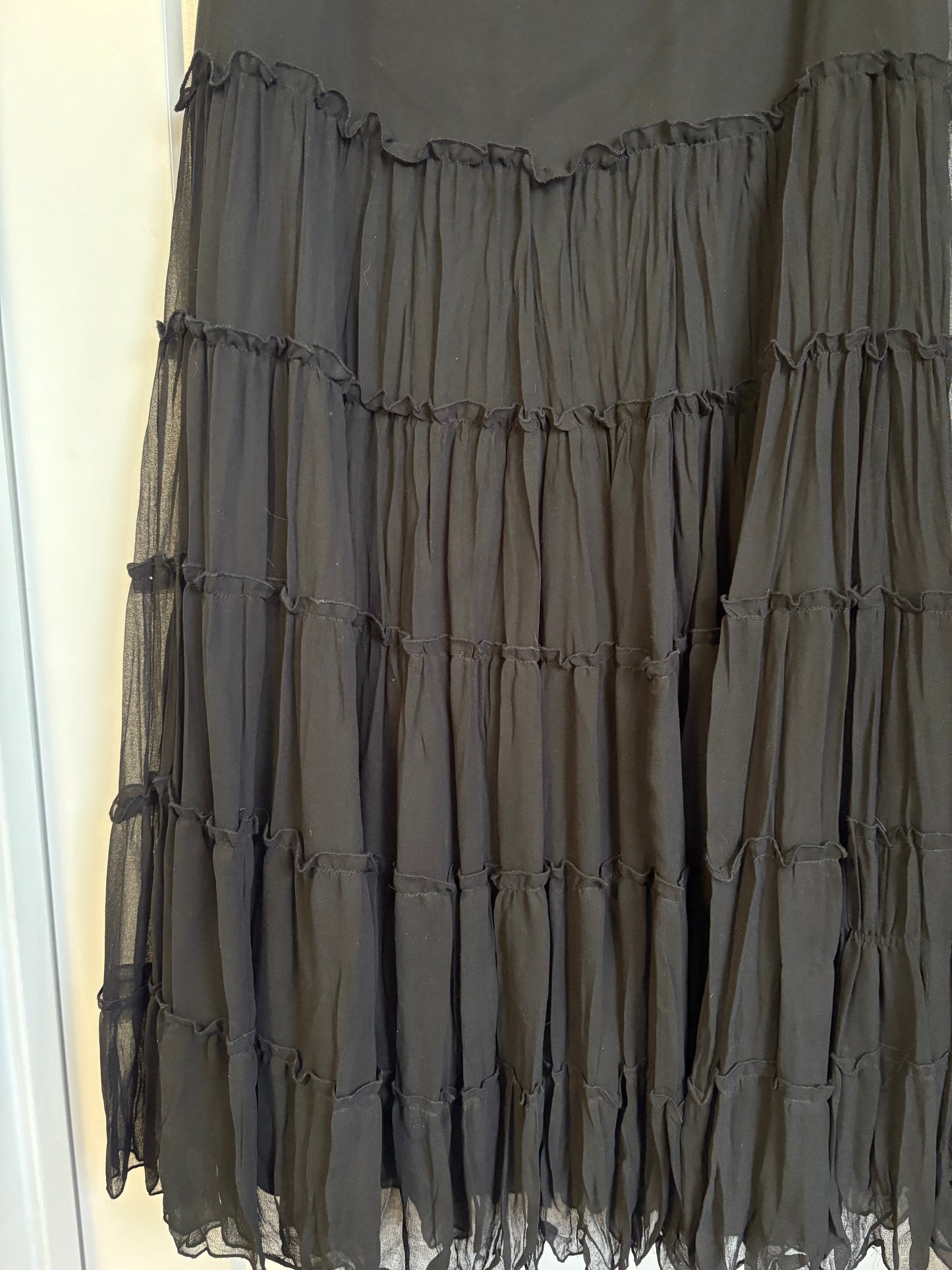 VINTAGE MAXI SKIRT WITH BEAD DETAILS