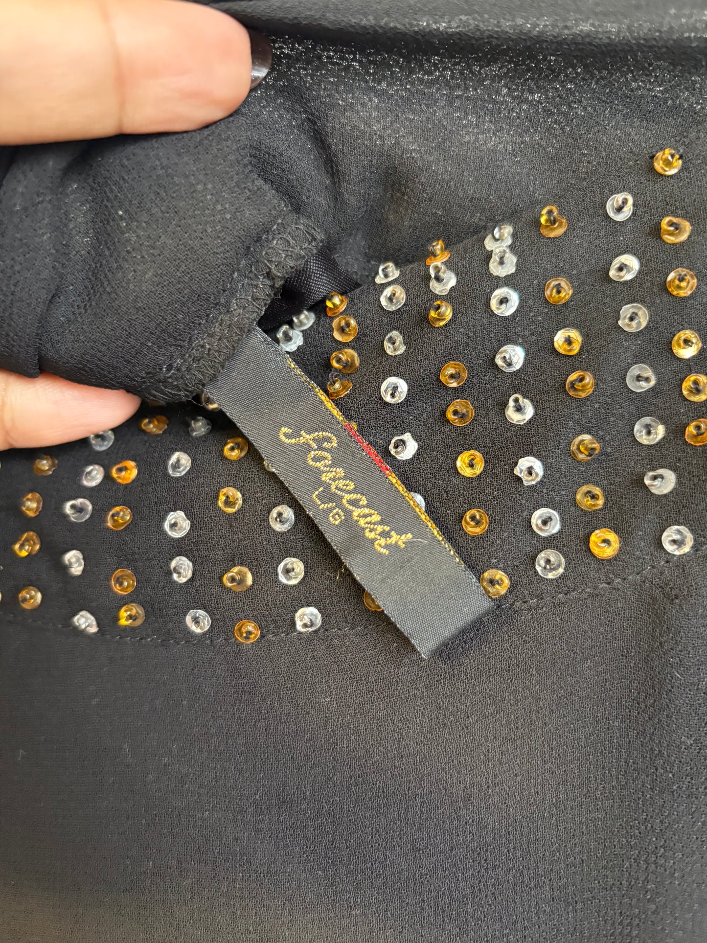 VINTAGE MAXI SKIRT WITH BEAD DETAILS