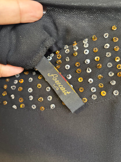 VINTAGE MAXI SKIRT WITH BEAD DETAILS