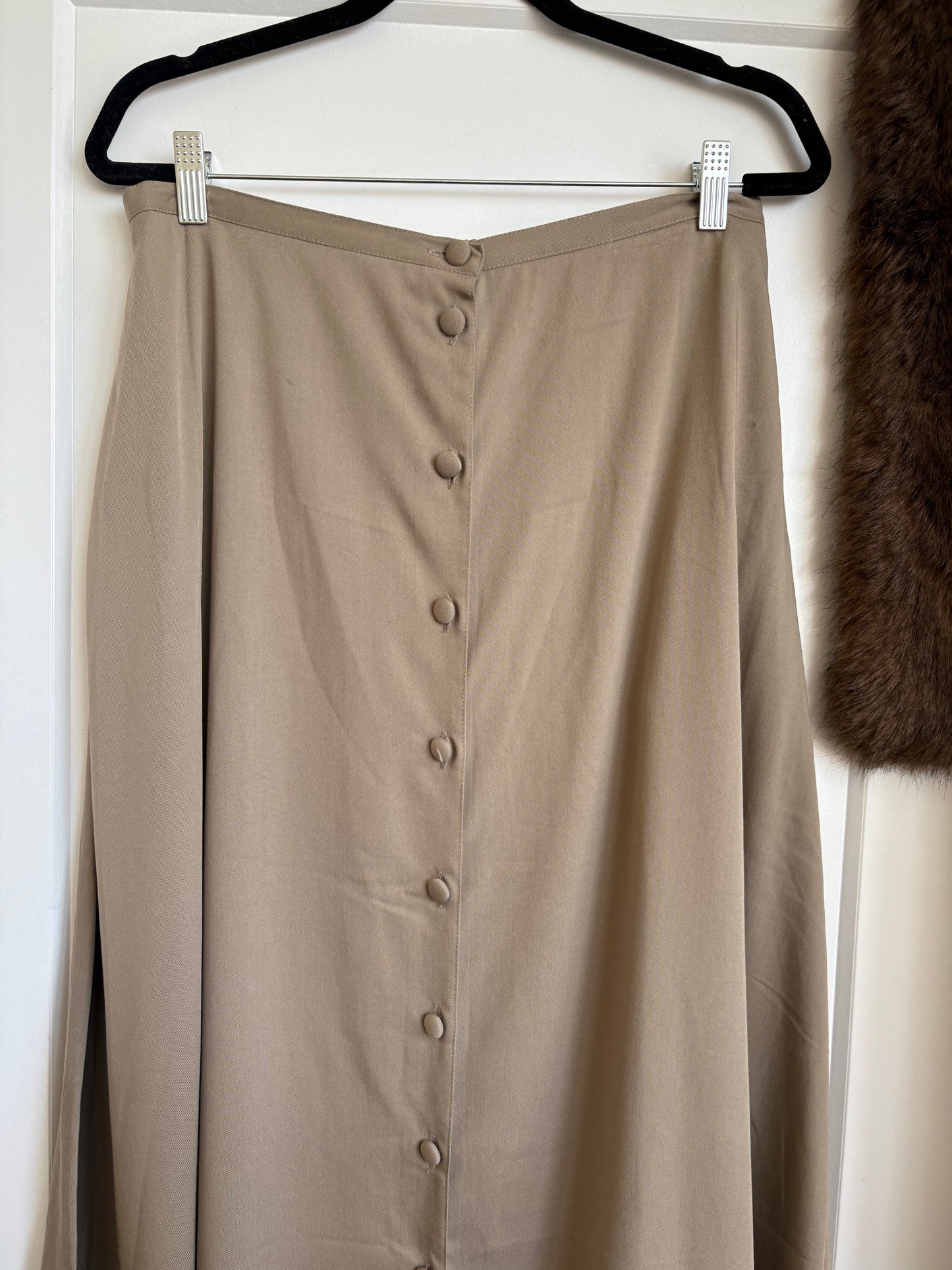 VINTAGE MAXI SKIRT WITH POCKETS - XL