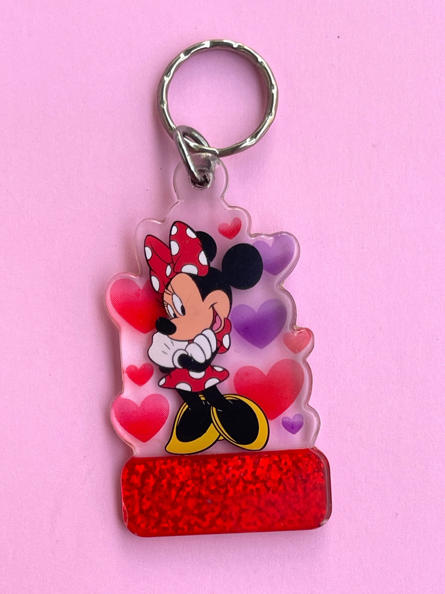 VINTAGE MINNIE MOUSE LOVE KEYCHAIN