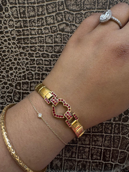 VINTAGE MONET ITALIAN LINK BRACELET