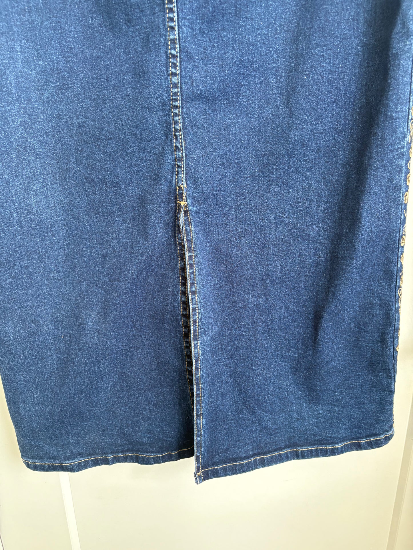 VINTAGE MORENA JEANS DENIM MAXI SKIRT
