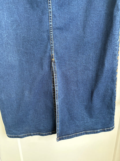 VINTAGE MORENA JEANS DENIM MAXI SKIRT