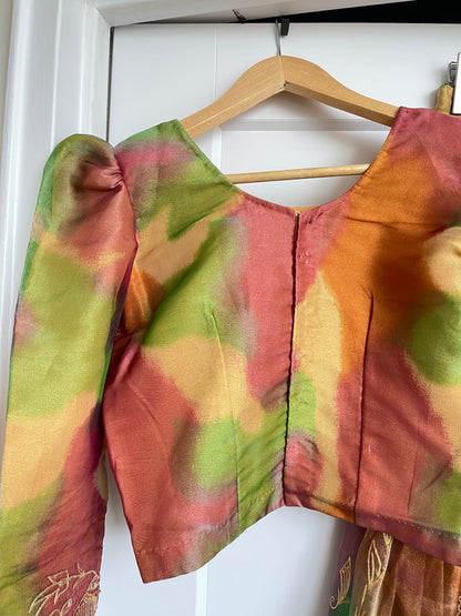 VINTAGE MULTICOLOURED LEHENGA