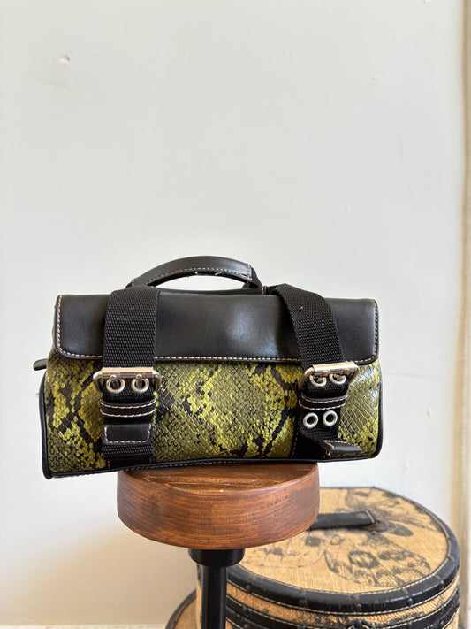 VINTAGE NINE WEST SNAKE PRINT BAG