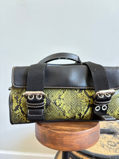 VINTAGE NINE WEST SNAKE PRINT BAG