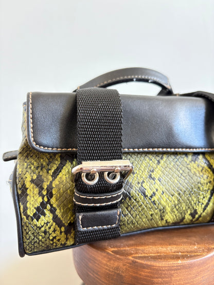 VINTAGE NINE WEST SNAKE PRINT BAG