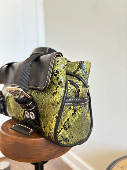 VINTAGE NINE WEST SNAKE PRINT BAG