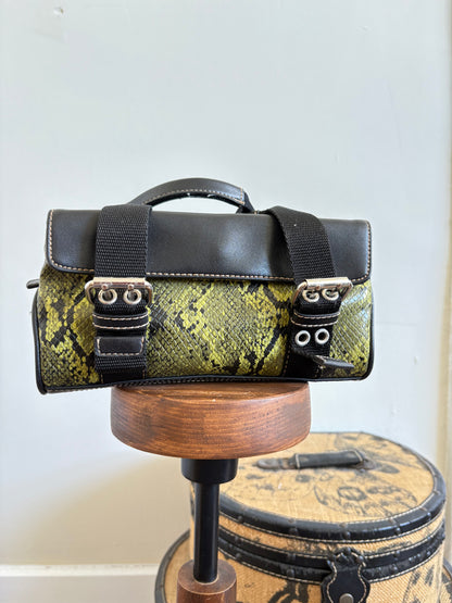 VINTAGE NINE WEST SNAKE PRINT BAG