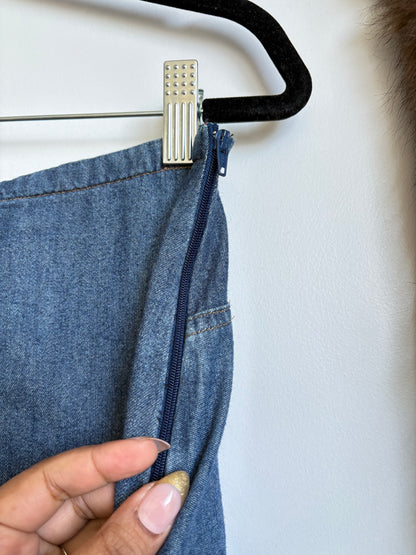 VINTAGE NITRO JEANS DENIM MAXI SKIRT