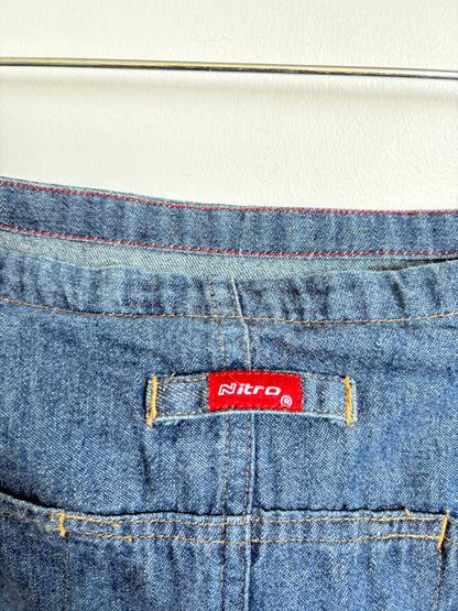 VINTAGE NITRO JEANS DENIM MAXI SKIRT