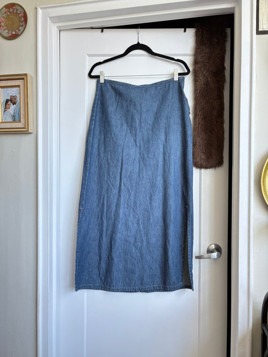 VINTAGE NITRO JEANS DENIM MAXI SKIRT